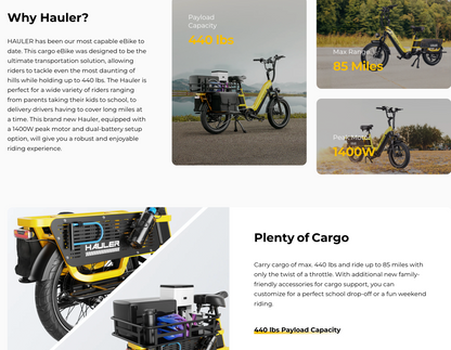 HeyBike Hauler Cargo (Dual Battery)