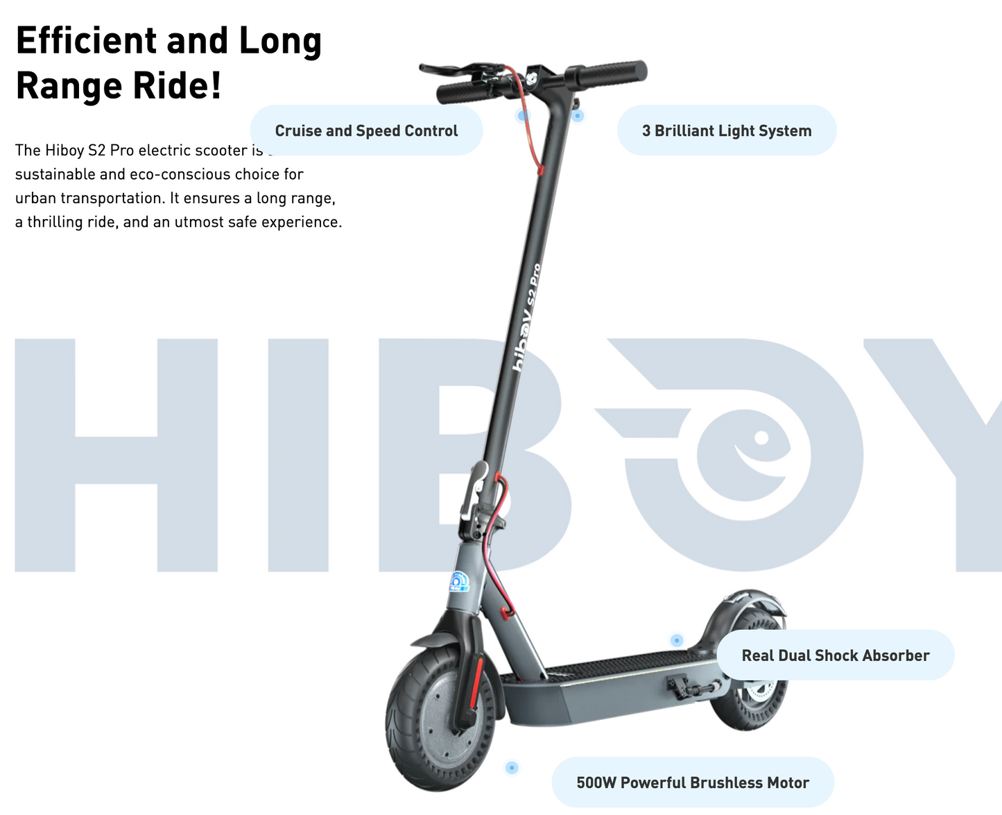 Hiboy S2 Pro E-Scooter