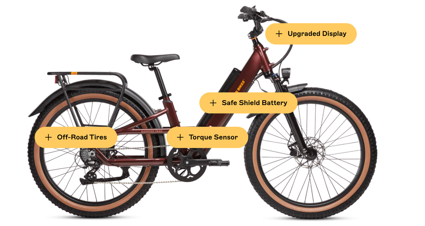 Radster™ Trail Electric Off-Road Bike (Regular: 4'11"-5'8")
