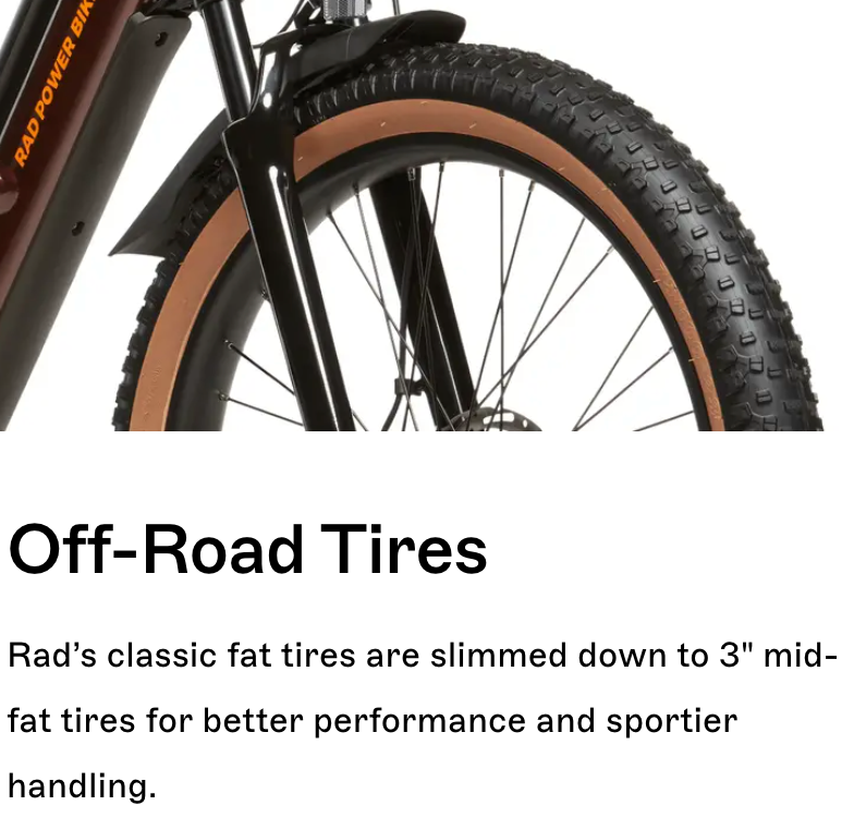 Radster™ Trail Electric Off-Road Bike (Regular: 4'11"-5'8")