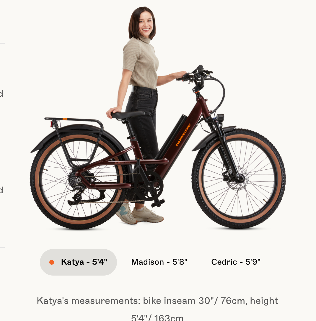 Radster™ Trail Electric Off-Road Bike (Regular: 4'11"-5'8")