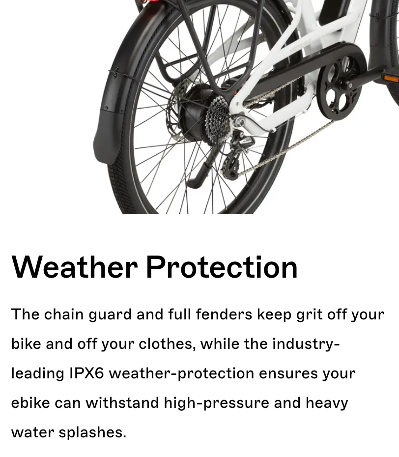 Radster™ Road Electric Commuter Bike (LARGE SIZE: 5'7"x 6'4")