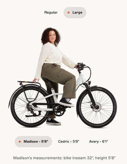 Radster™ Road Electric Commuter Bike (LARGE SIZE: 5'7"x 6'4")