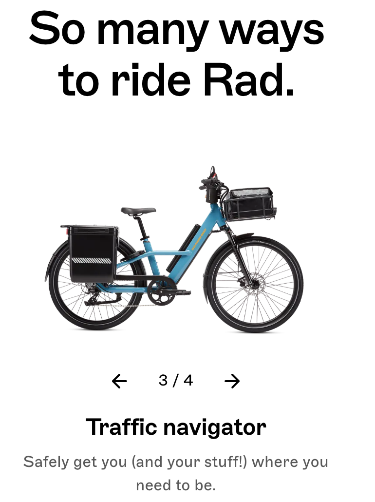 Radster™ Road Electric Commuter Bike (LARGE SIZE: 5'7"x 6'4")