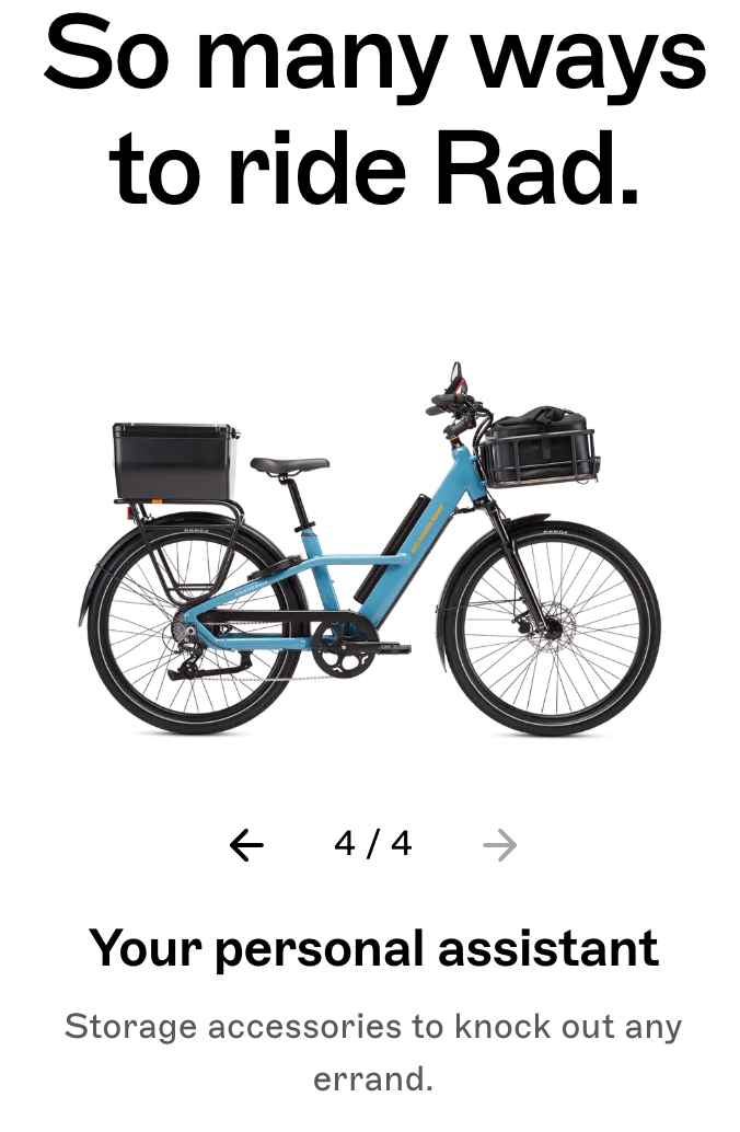 Radster™ Road Electric Commuter Bike (LARGE SIZE: 5'7"x 6'4")