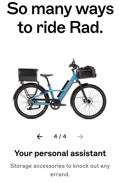 Radster™ Road Electric Commuter Bike (LARGE SIZE: 5'7"x 6'4")